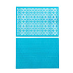 Breeze Block double - sided Woven Placemat - Turquoise - set of 4 - Che Cose Belle