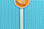 Breeze Block double - sided Woven Placemat - Turquoise - set of 4 - Che Cose Belle