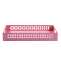 Breeze Block Metal Serving Tray Rectangular - Pink - Che Cose Belle