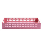 Breeze Block Metal Serving Tray Rectangular - Pink - Che Cose Belle
