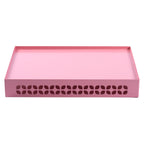 Breeze Block Metal Serving Tray Rectangular - Pink - Che Cose Belle
