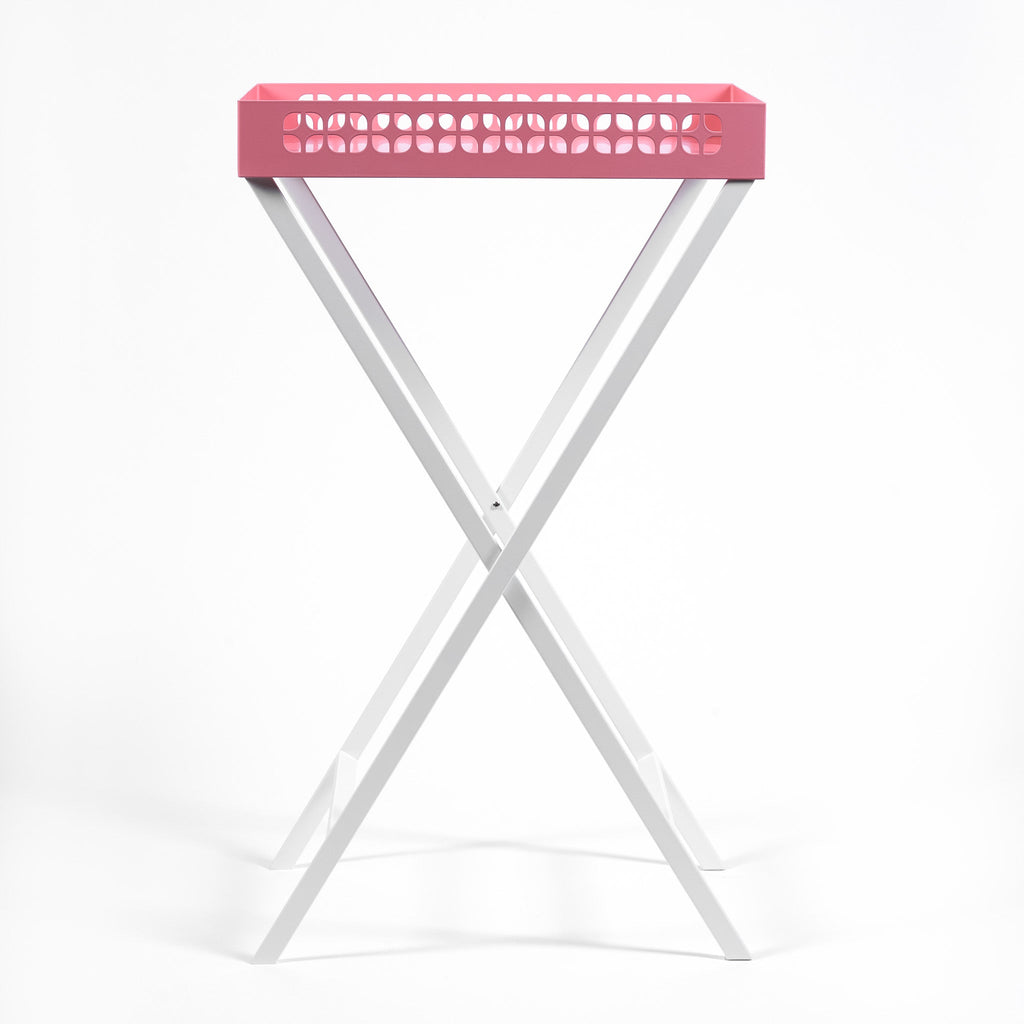 Breeze Block Metal Serving Tray Rectangular - Pink - Che Cose Belle