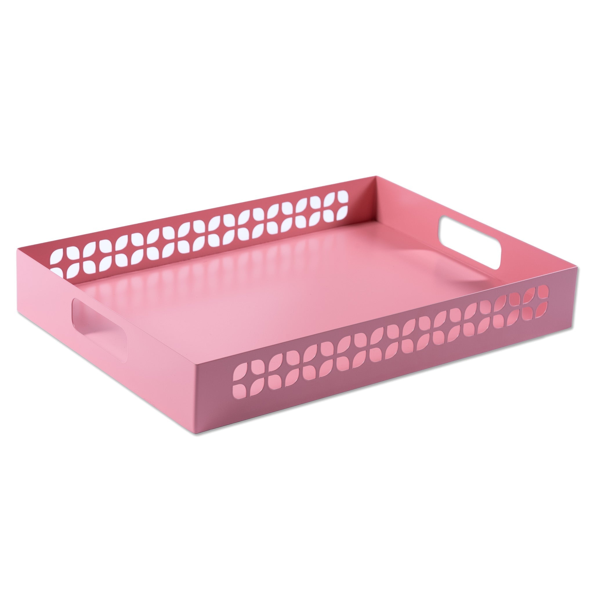 Breeze Block Metal Serving Tray Rectangular - Pink - Che Cose Belle