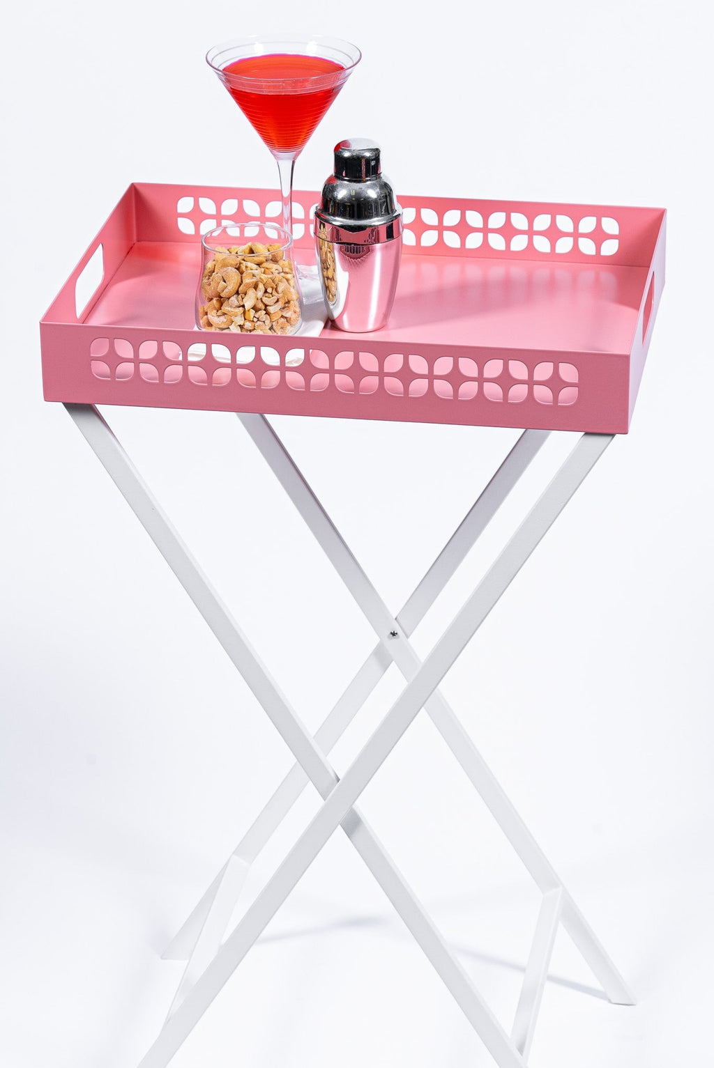 Breeze Block Metal Serving Tray Rectangular - Pink - Che Cose Belle