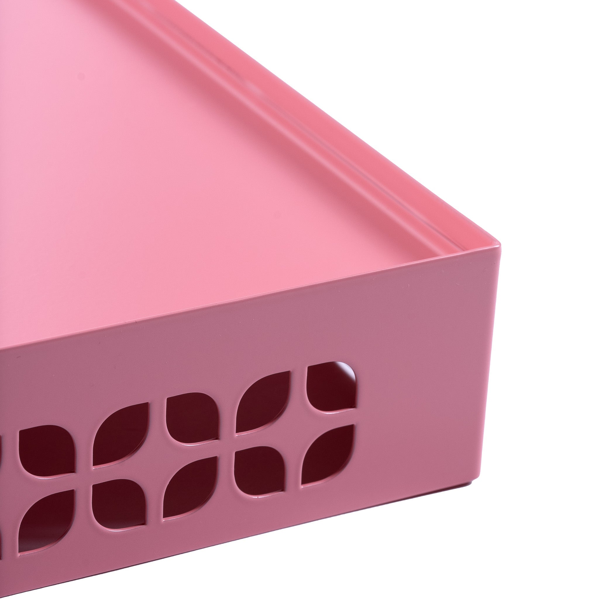 Breeze Block Metal Serving Tray Rectangular - Pink - Che Cose Belle