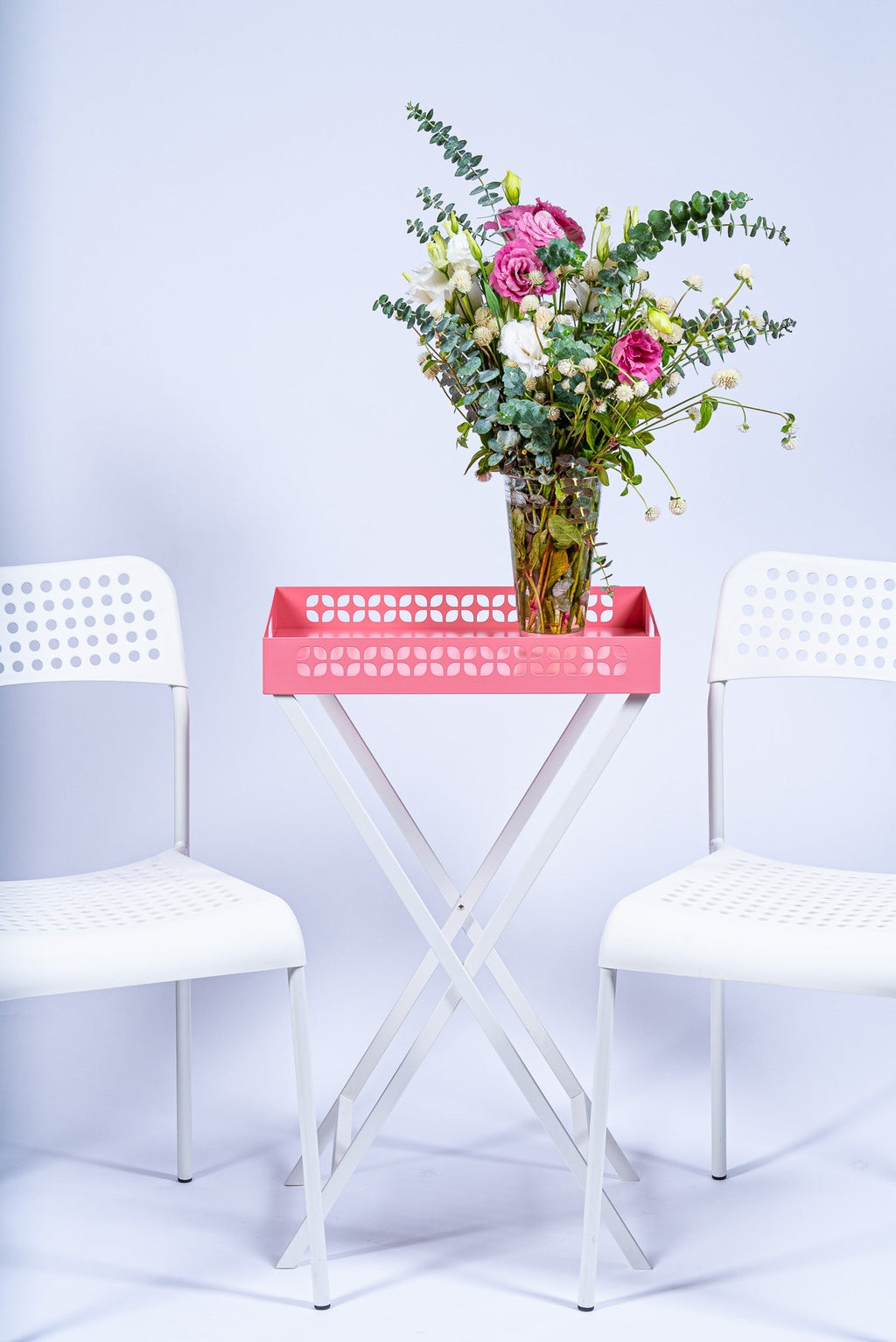 Breeze Block Metal Serving Tray Rectangular - Pink - Che Cose Belle