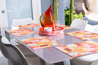 Breeze Block Metal Serving Tray Round - Pink - Che Cose Belle