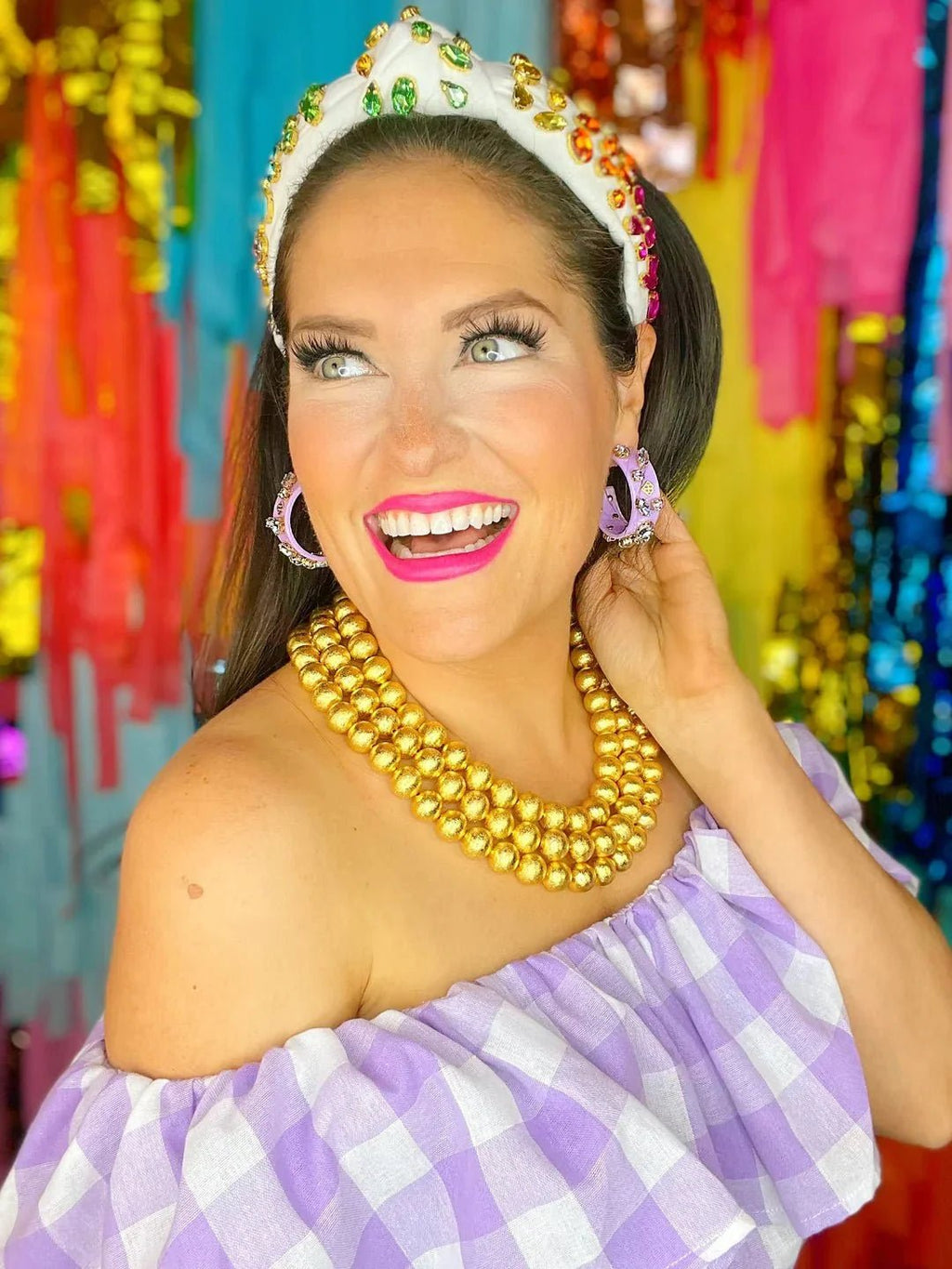 BRIANNA CANNON - 3 Strand Gold Beaded Brianna Necklace - Che Cose Belle