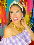 BRIANNA CANNON - 3 Strand Gold Beaded Brianna Necklace - Che Cose Belle