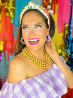 BRIANNA CANNON - 3 Strand Gold Beaded Brianna Necklace - Che Cose Belle