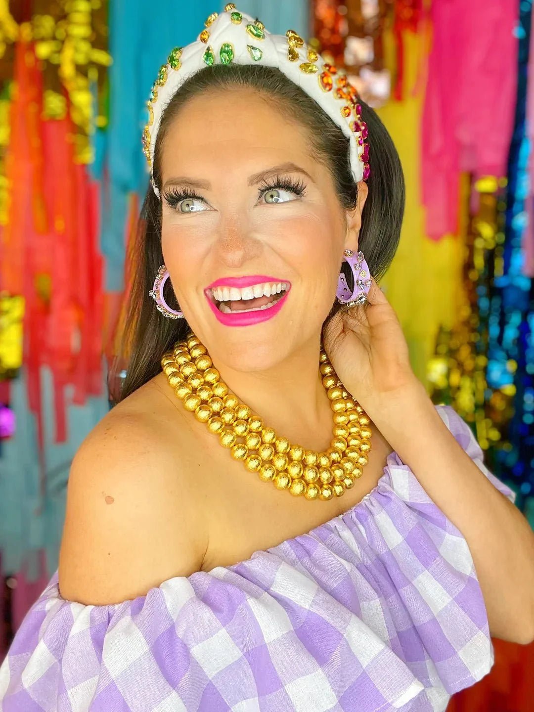 BRIANNA CANNON - 3 Strand Gold Beaded Brianna Necklace - Che Cose Belle