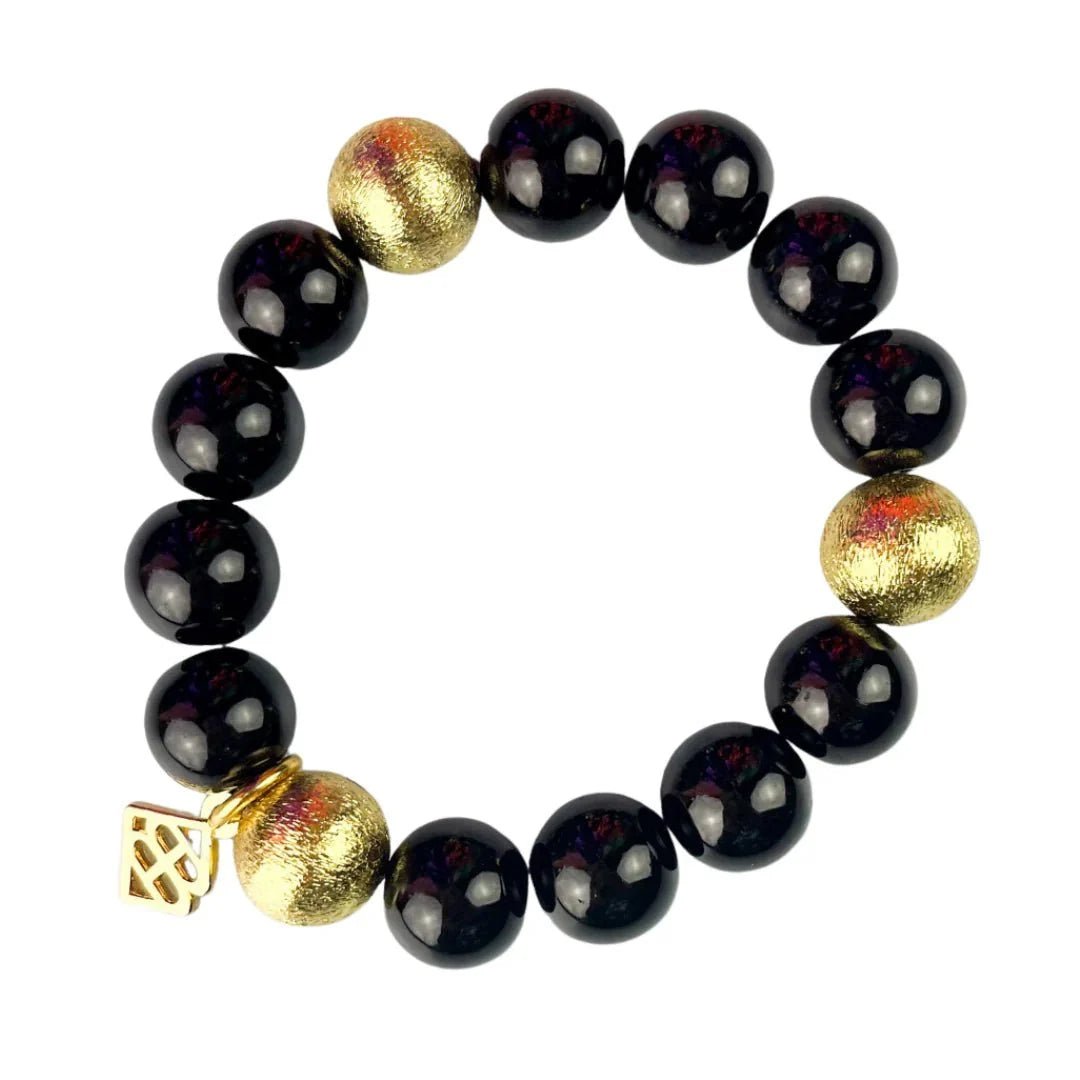 BRIANNA CANNON - Black Beaded Brianna Bracelet - Che Cose Belle