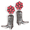 Brianna Cannon - Let's Go Girls Boot Earrings in Pink - Che Cose Belle