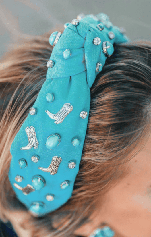 Brianna Cannon - Let's Go Girls Turquoise Boot Headband - Che Cose Belle