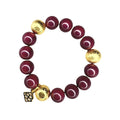 BRIANNA CANNON - Maroon Beaded Brianna Bracelet - Che Cose Belle