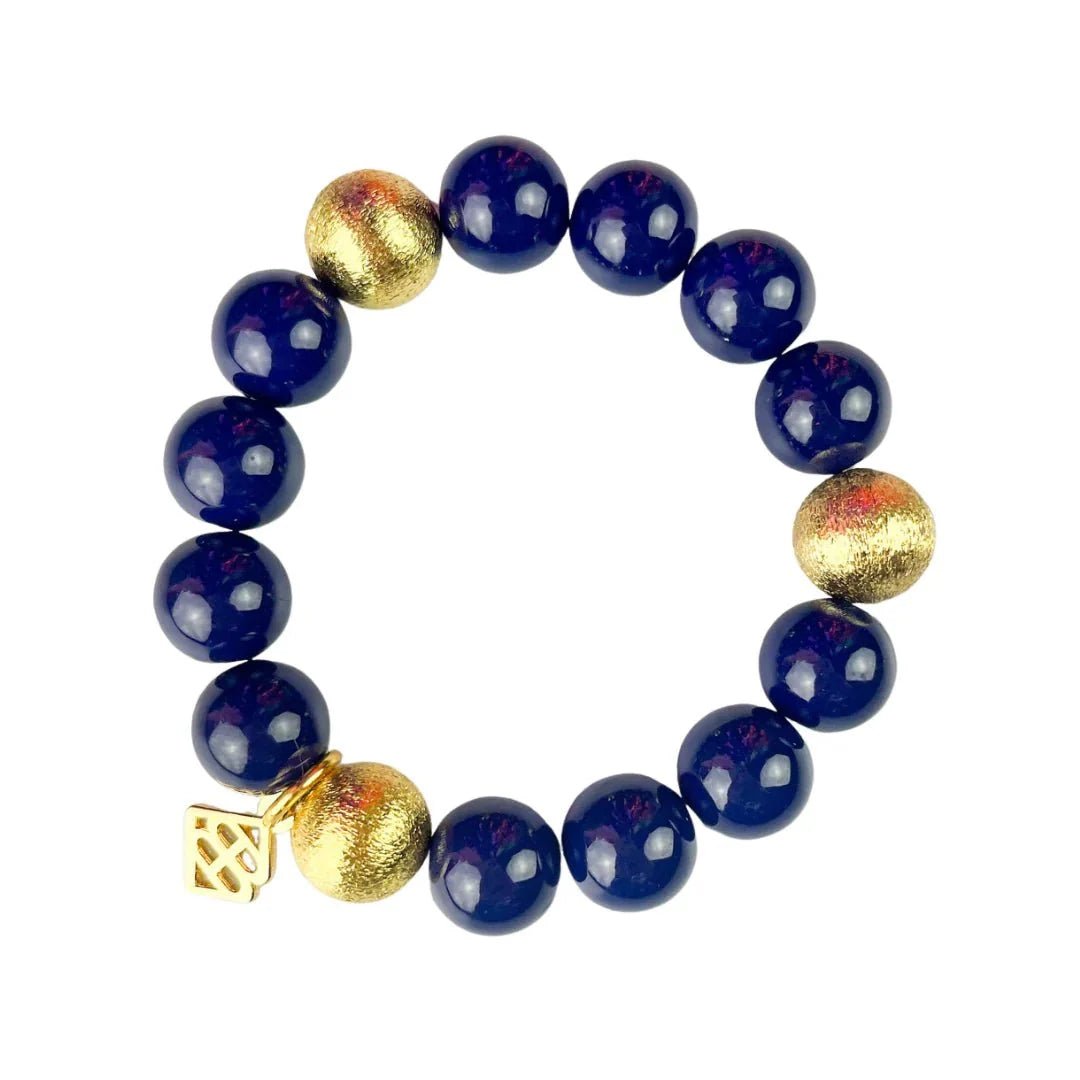 BRIANNA CANNON - Navy Beaded Brianna Bracelet - Che Cose Belle