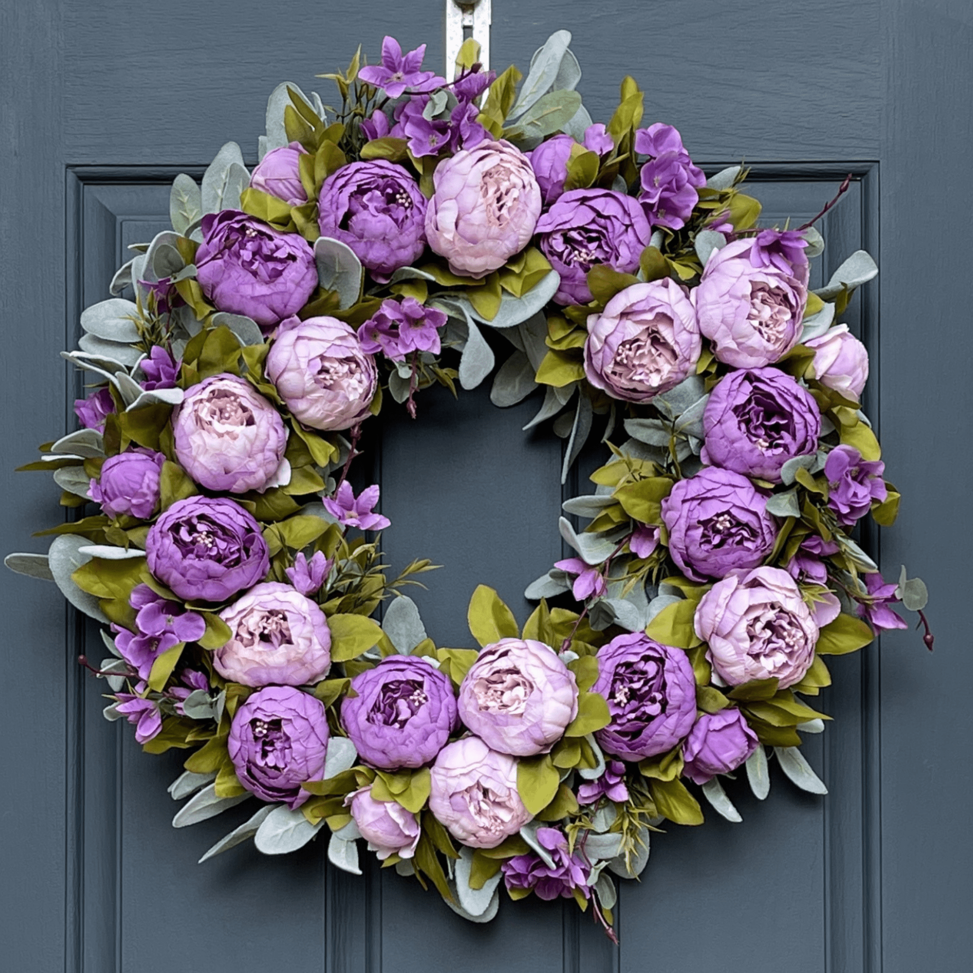 Bright Pink Peony Spring Wreath - Che Cose Belle