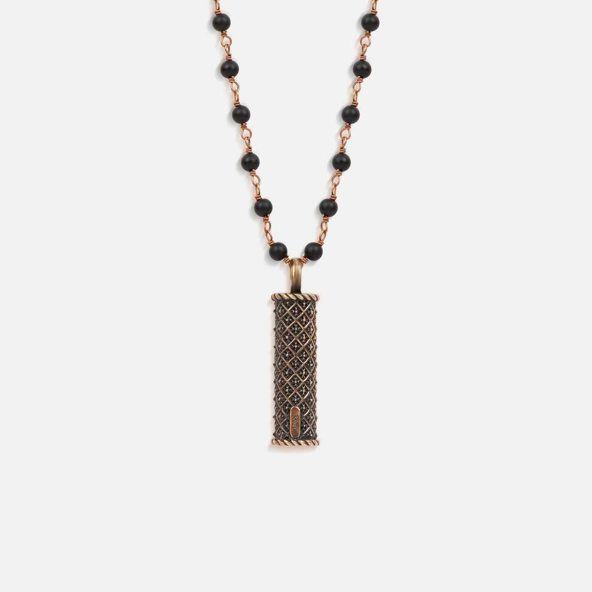 Brilliant Spirit - Matte Onyx Triple Protection Necklace - Che Cose Belle