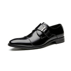 British Style Monk Strap Leather Shoes Men's - Che Cose Belle