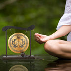 Bronze Meditation Gong with Wooden Frame and Mallet - Che Cose Belle