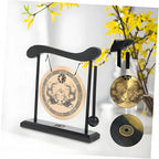 Bronze Meditation Gong with Wooden Frame and Mallet - Che Cose Belle