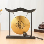 Bronze Meditation Gong with Wooden Frame and Mallet - Che Cose Belle