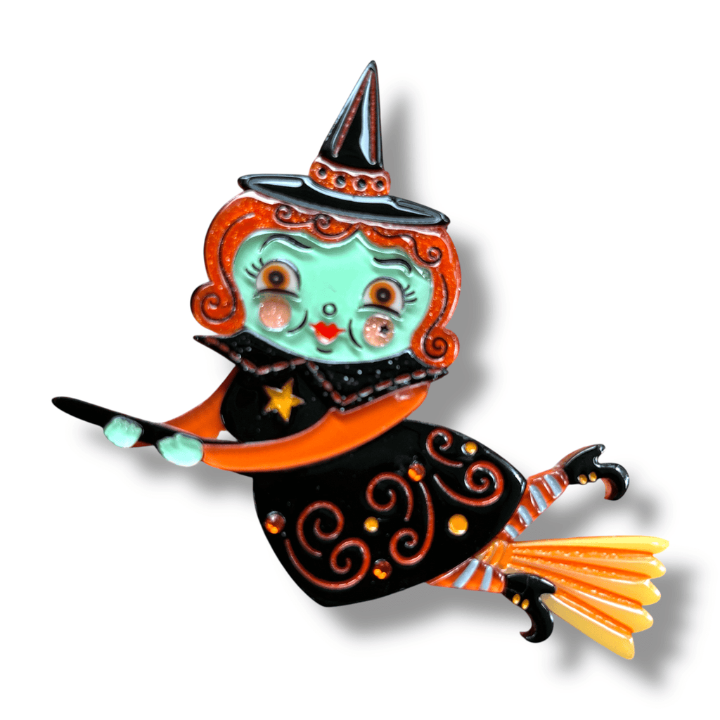 Broomhilda Brooch by Johanna Parker x Lipstick & Chrome - Che Cose Belle
