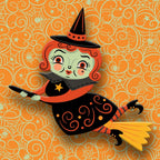 Broomhilda Brooch by Johanna Parker x Lipstick & Chrome - Che Cose Belle