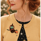 Broomhilda Brooch by Johanna Parker x Lipstick & Chrome - Che Cose Belle