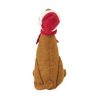 Brown Lab Santa Hat Christmas Tree Topper Hand Felted Wool Arcadia Home