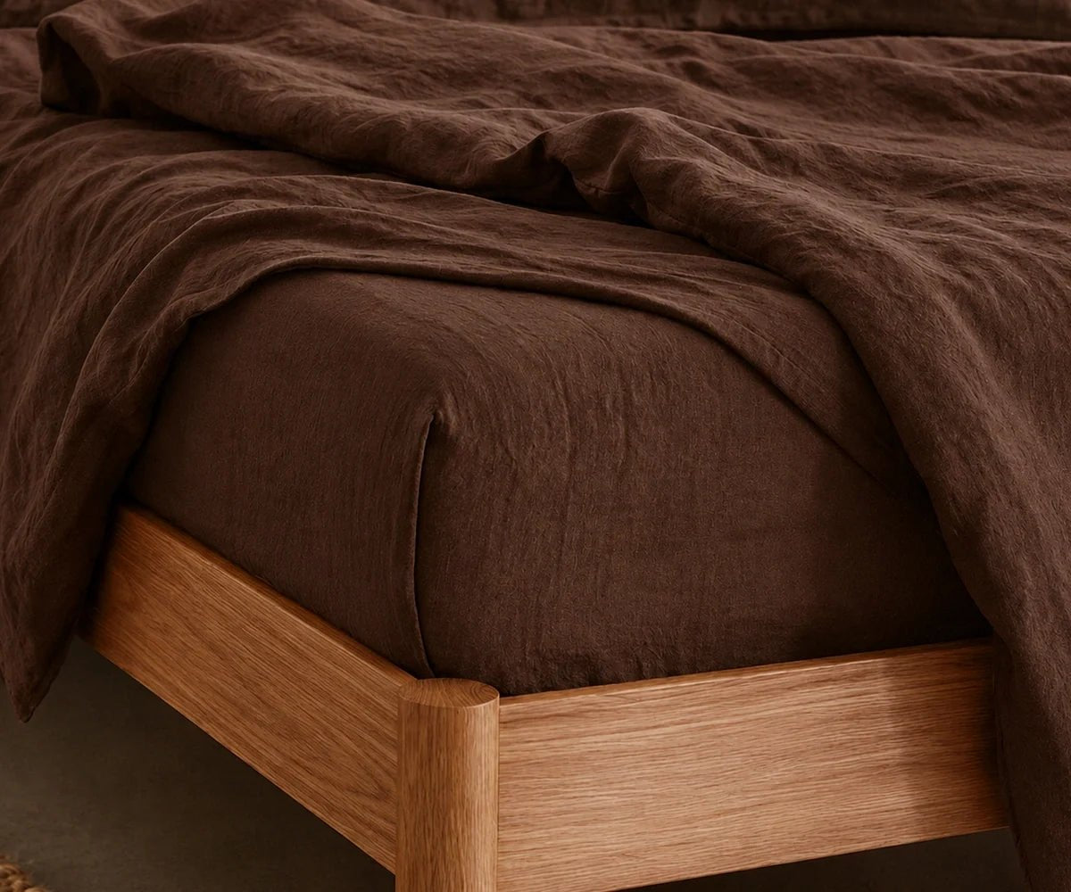Brown Linen Sheet Set - Che Cose Belle