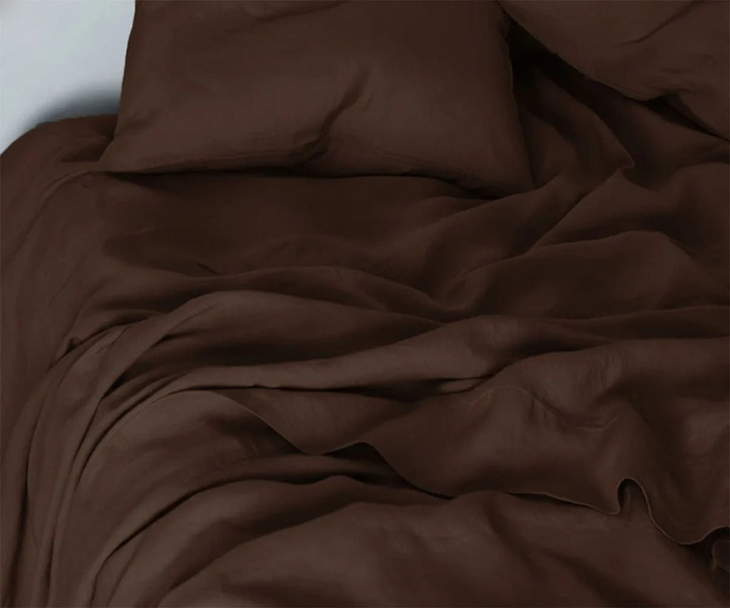 Brown Linen Sheet Set - Che Cose Belle