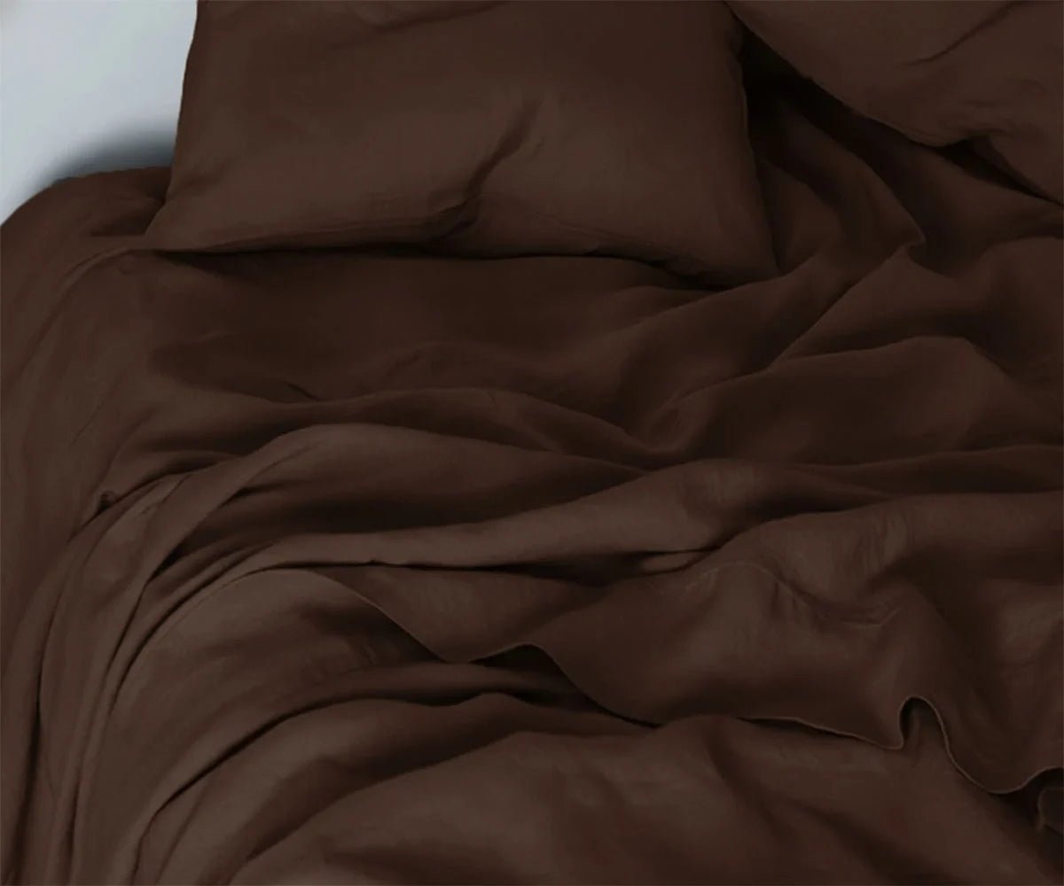 Brown Linen Sheet Set - Che Cose Belle