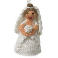 Brunette Bride Ornament Hand Knit Wedding Ornament Arcadia Home - Che Cose Belle