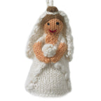 Brunette Bride Ornament Hand Knit Wedding Ornament Arcadia Home - Che Cose Belle