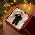 Brunette Groom Ornament Hand Knit Wedding Ornament Arcadia Home - Che Cose Belle