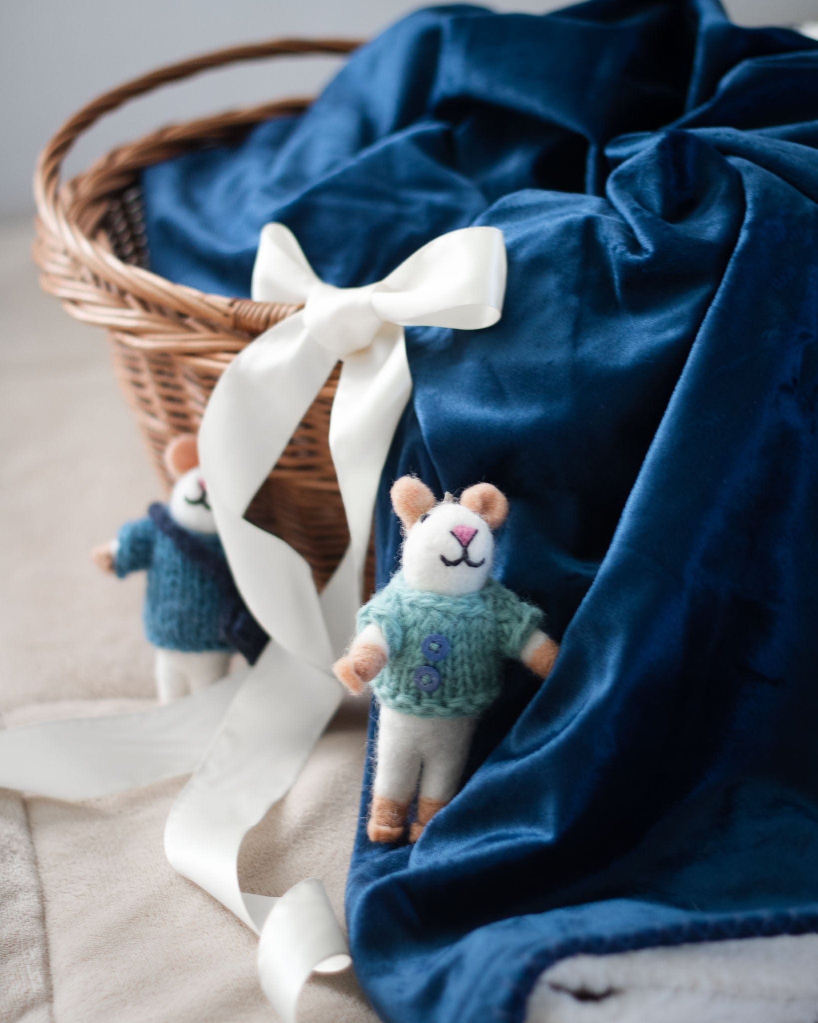 Bruno and Milo Mouse Eco Ornament - Set of 2 - Che Cose Belle