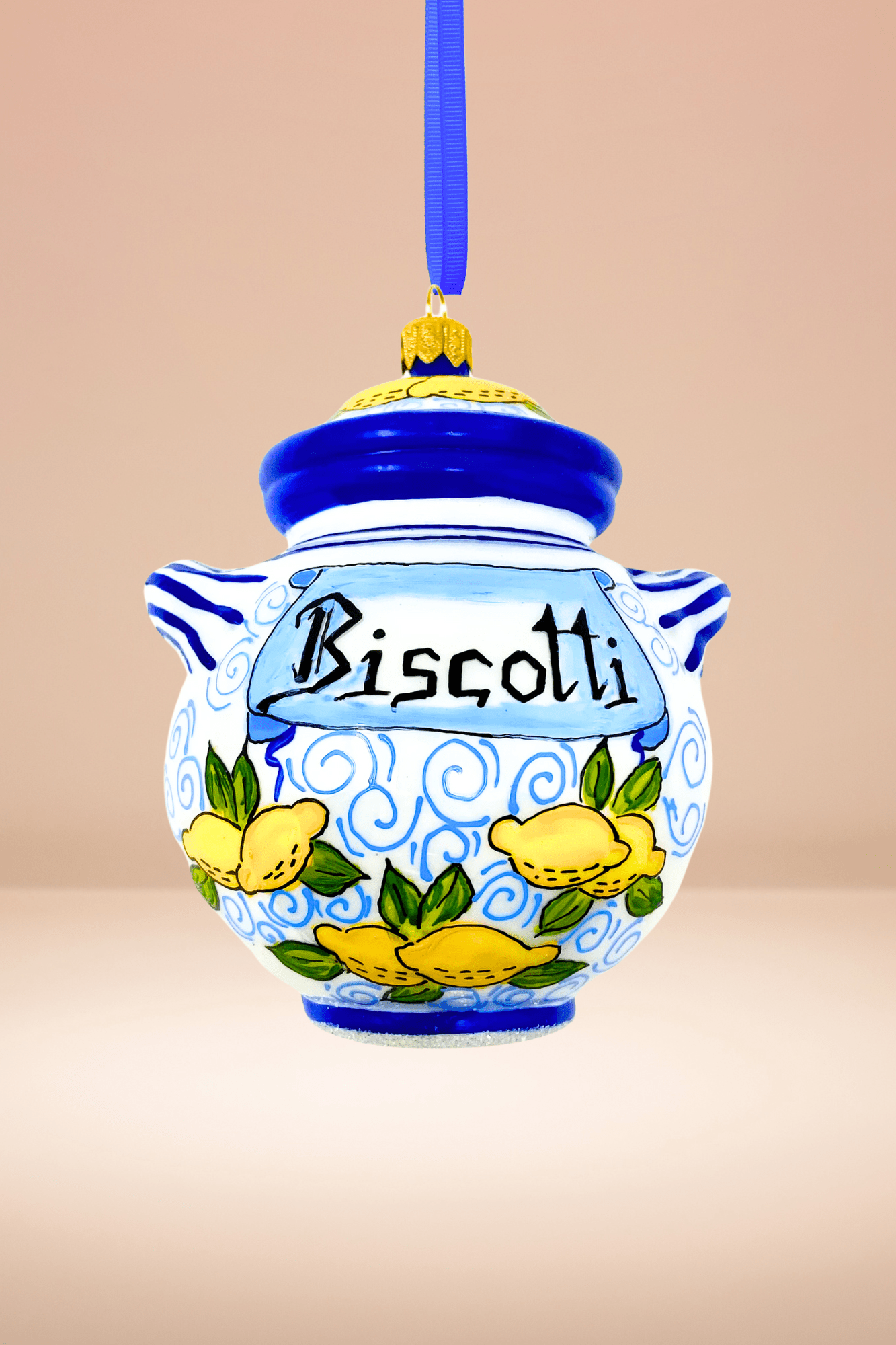Bruno Cookie Jar Polish Glass Ornament - Che Cose Belle