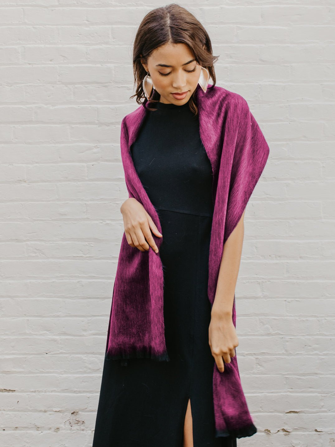 Brushed Alpaca Solid Scarf - Che Cose Belle