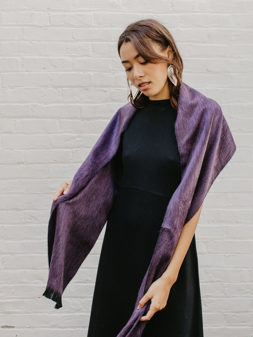 Brushed Alpaca Solid Scarf - Che Cose Belle