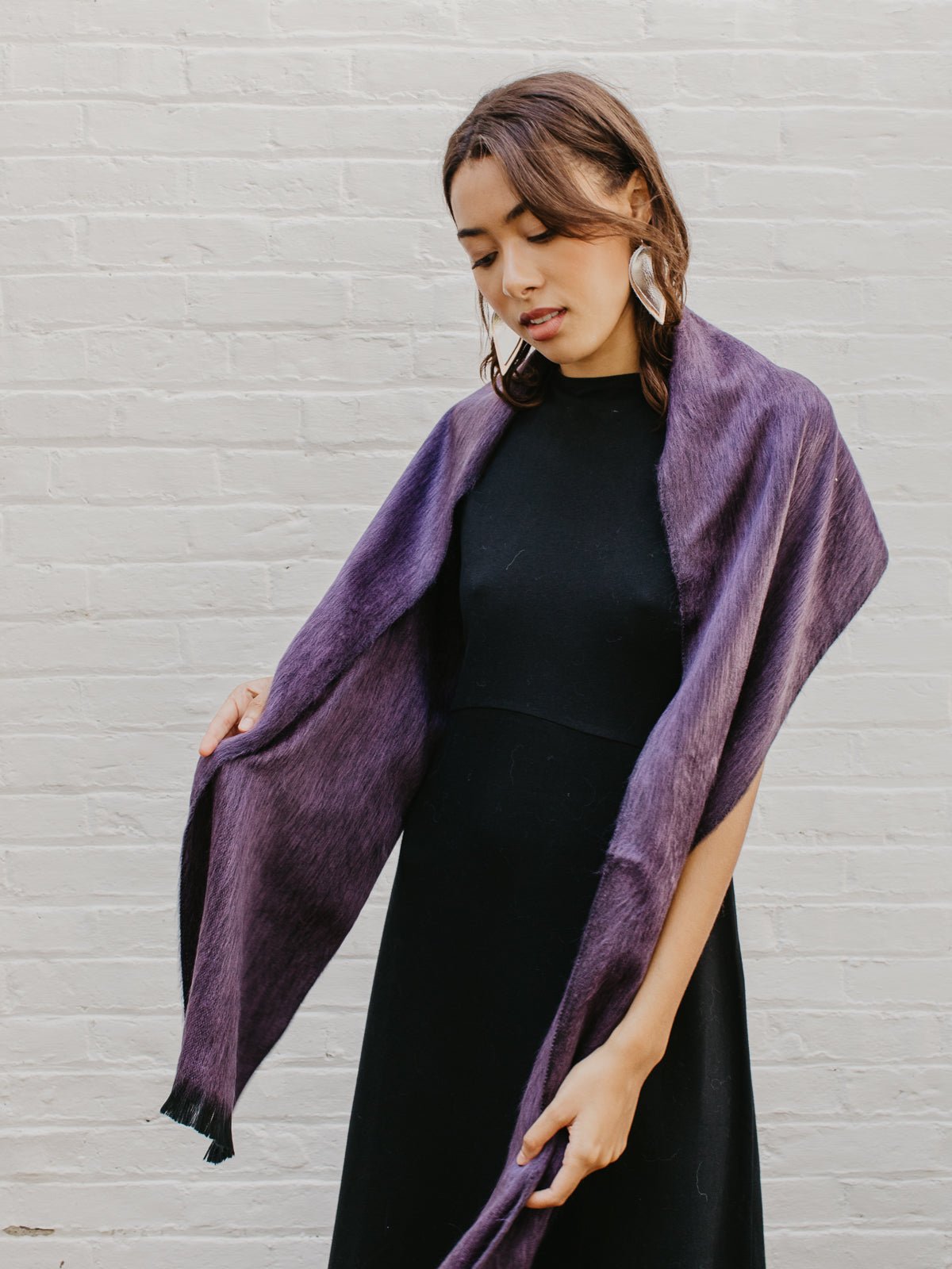Brushed Alpaca Solid Scarf - Che Cose Belle