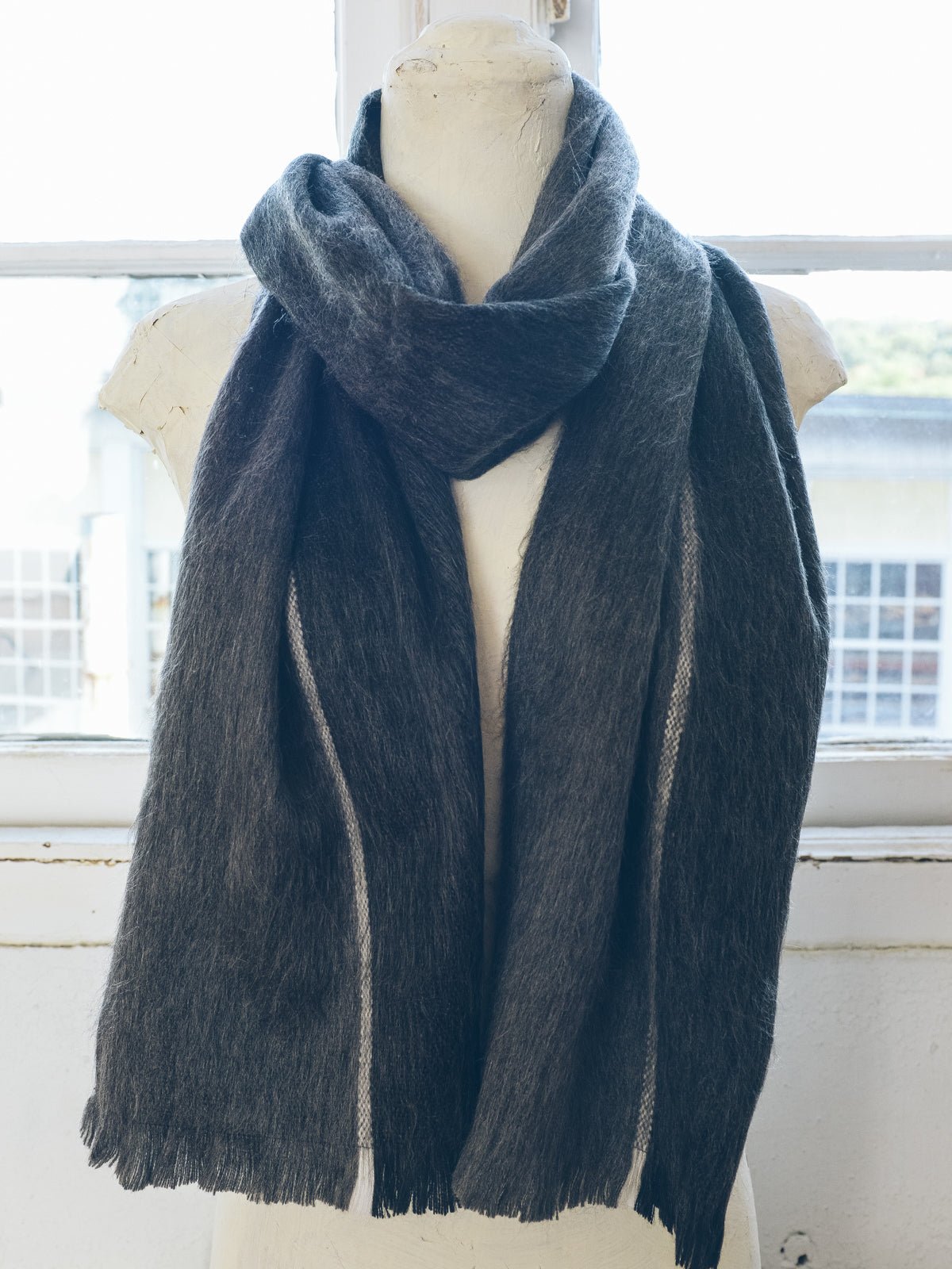 Brushed Alpaca Striped Scarf - Che Cose Belle