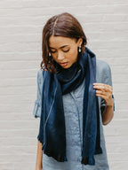 Brushed Alpaca Striped Scarf - Che Cose Belle
