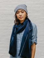 Brushed Alpaca Striped Scarf - Che Cose Belle