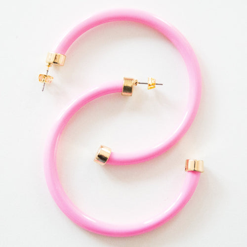 Bubble Gum Hoop Earrings - Che Cose Belle