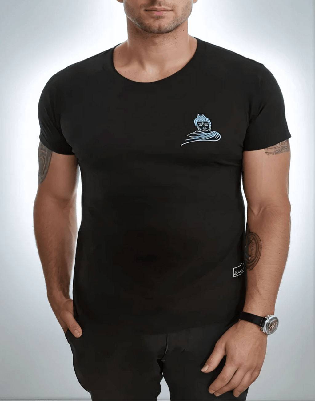 Buddha Serenity on our 4 Corners New Standard (Midnight Black) - Che Cose Belle