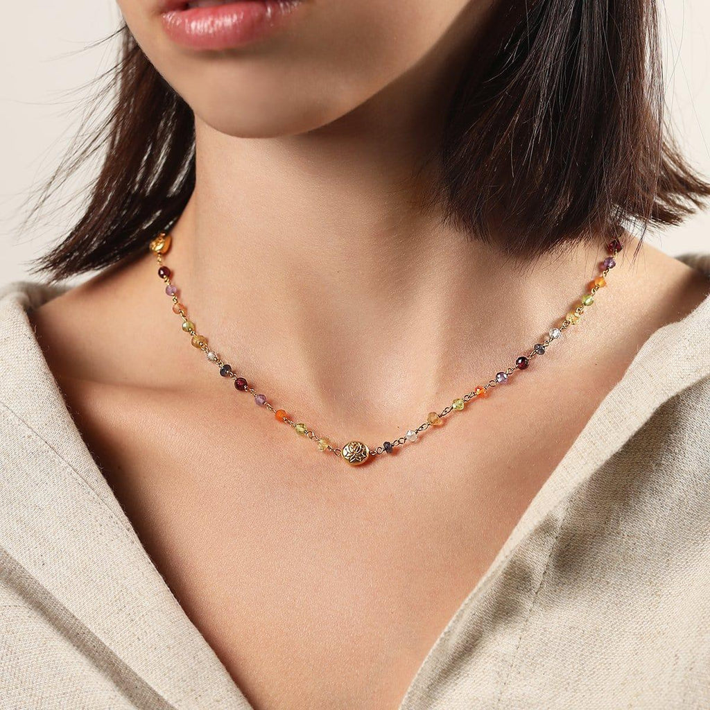 Budding Life - Lotus Multi Stone Chakra Wrap - Che Cose Belle