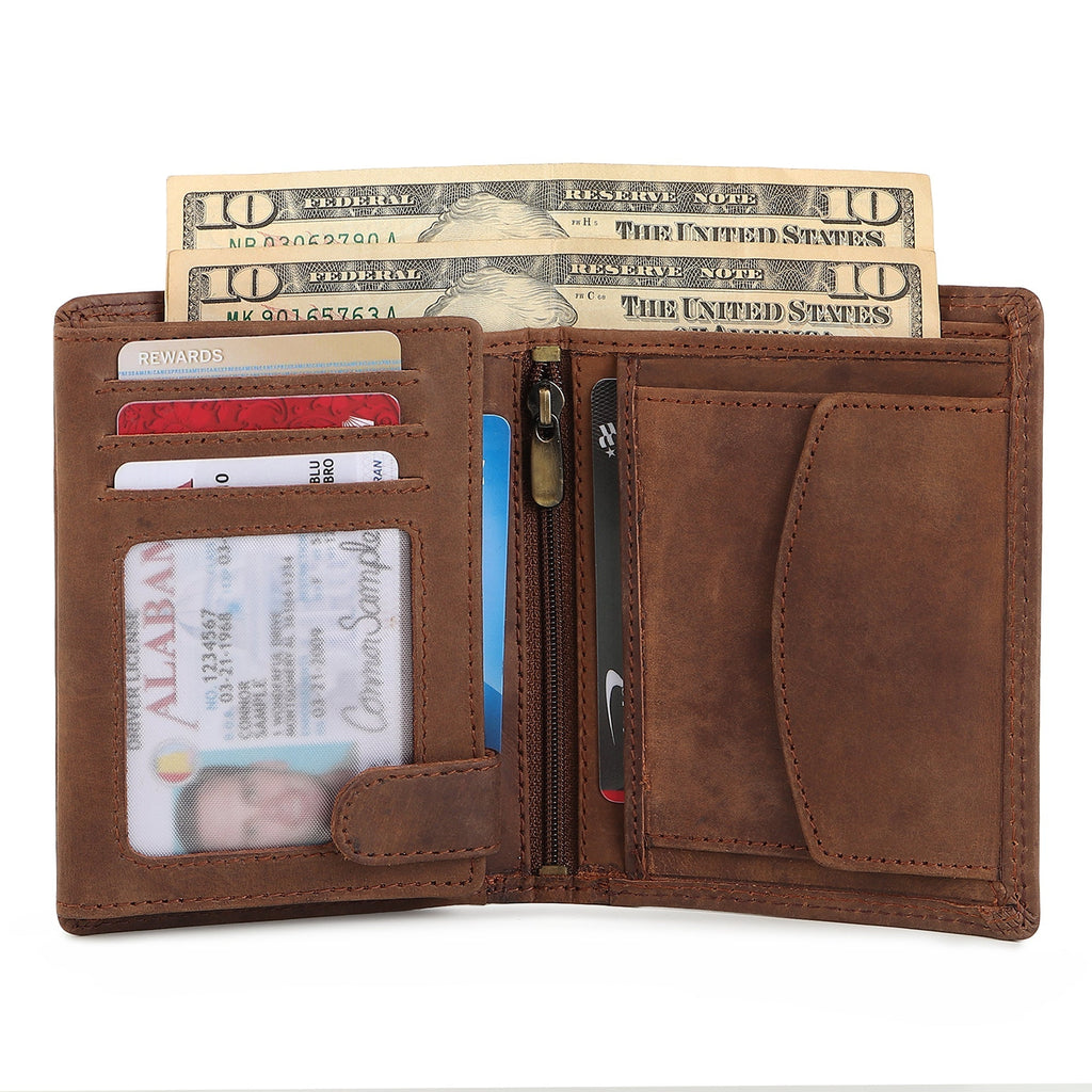 Buffalo Leather Men's Wallet - Vertical - Che Cose Belle