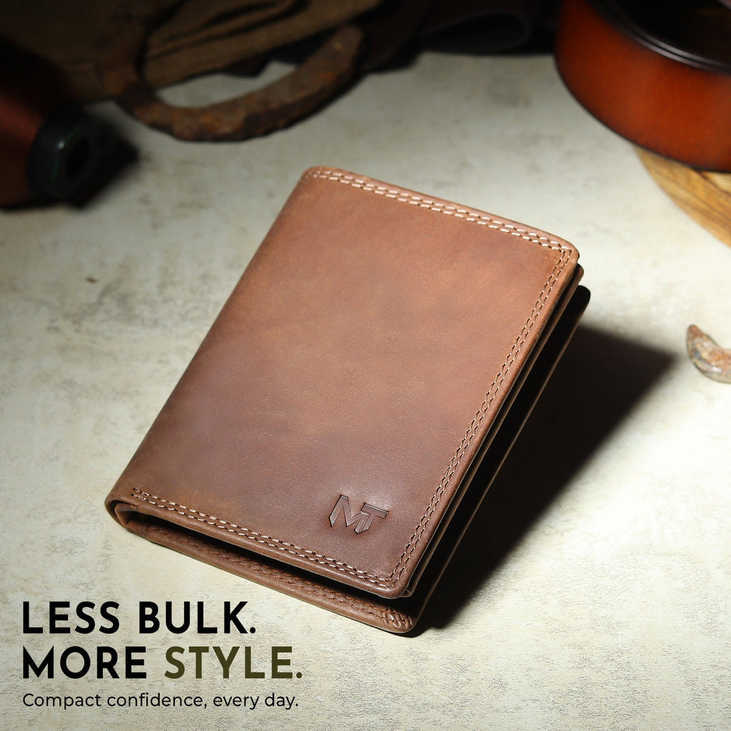 Buffalo Leather Men's Wallet - Vertical - Che Cose Belle