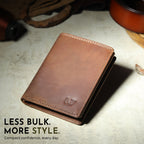 Buffalo Leather Men's Wallet - Vertical - Che Cose Belle